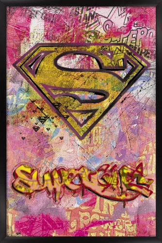 Vista 9 de Trends International DC Comics - Supergirl Wall Poster, 14.725" x 22.375", Barnwood Framed Version