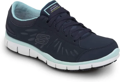 Vista 2 de Skechers Work Stacey - Tenis de trabajo con punta suave para mujer, antiderrapante, perfil bajo