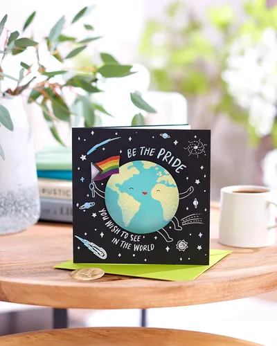 Vista 6 de Papyrus Tarjeta de orgullo en blanco para LGBTQIA+(Be the Pride)
