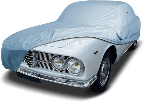 Vista 37 de iCarCover Funda de automóvil personalizada de alta calidad para Alfa Romeo 147 2002-2007, resistente, impermeable, para todo tipo de clima, lluvia