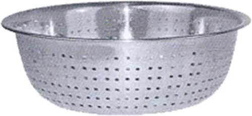Vista 8 de Winco Colador Chino con agujeros de 2.5 mm, 11 pulgadas, acero inoxidable, mediano