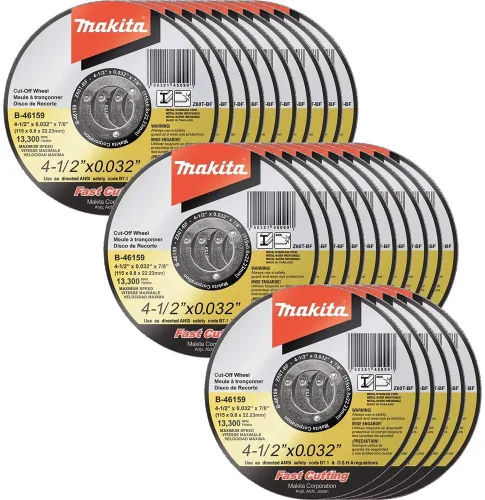 Vista 12 de Makita B-46143 - Rueda de corte ultrafina de 4” x 0.032” x 5/8”, acero inoxidable