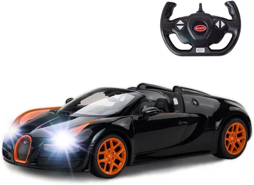 Vista 12 de RASTAR RC Bugatti Chiron Coche De Control Remoto, 1/14 Bugatti Chiron RC Car - Azul