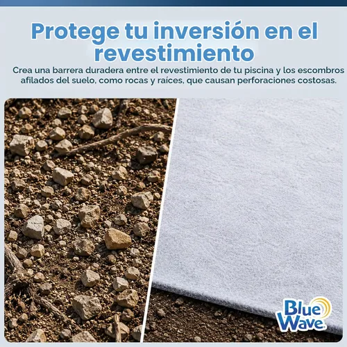 Vista 2 de Blue Wave NL1539 Almohadilla de revestimiento ovalada de 12 pies x 20 pies