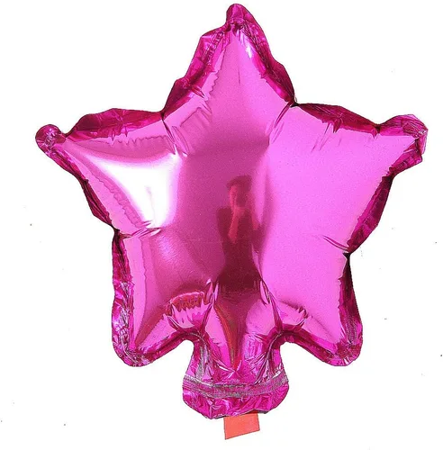 Vista 14 de 5 unids/lote Mini globos de papel de aluminio con forma de corazón de estrella de 5 pulgadas, globos inflables para boda, cumpleaños, baby shower
