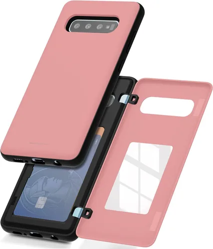 Vista 143 de GOOSPERY Funda tipo cartera para Samsung Galaxy S22 Ultra, [tarjetero] parachoques magnético de puerta con cierre automático, cubierta protectora