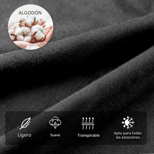 Vista 3 de U2SKIIN Pantalones de pijama para mujer, suaves, de algodón, cómodos, para dormir, para mujer Negro