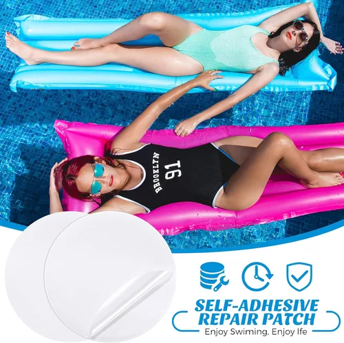 Vista 6 de Outus - Parches para reparar objetos hinchables, de vinilo, autoadhesivos, para flotadores y similares, barcas inflables, etc., 30 parches de 3.9 x