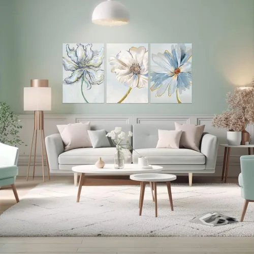 Vista 4 de Arte Acústico de Pared Paneles Acústicos, 16"X12" Acolchado Insonorizante, 3 Piezas Paneles de Pared Acústicos Insonorizados, Paneles Autoadhesivos