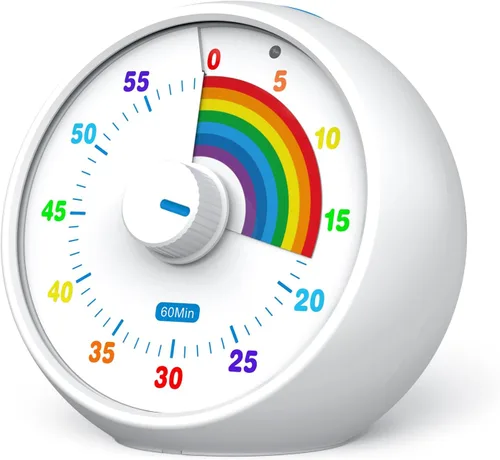 Vista 20 de Temporizador visual para niños, temporizador de cuenta regresiva de 60 minutos para aula, oficina, cocina, temporizador de escritorio, herramientas