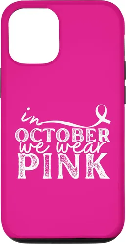 Vista 26 de iPhone 16 In October We Wear Pink Breast Cancer Awareness Graphic Case