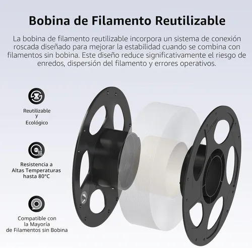 Vista 7 de ANYCUBIC Filamento PLA Plus (PLA+), paquete de filamento para impresora 3D de 0.07 in, alta dureza, precisión dimensional +/- 0.001 in, impresión 22