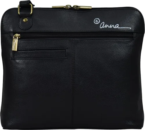Vista 2 de Anna by Anuschka Women's Leather Handpainted Crossbody