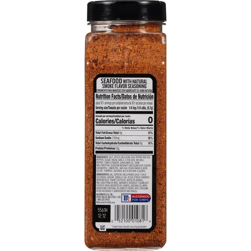 Vista 2 de McCormick Grill Mates - Condimento para mariscos, 23 oz - Un envase de 23 onzas de condimento para pescado, que realza el sabor de mariscos, carne