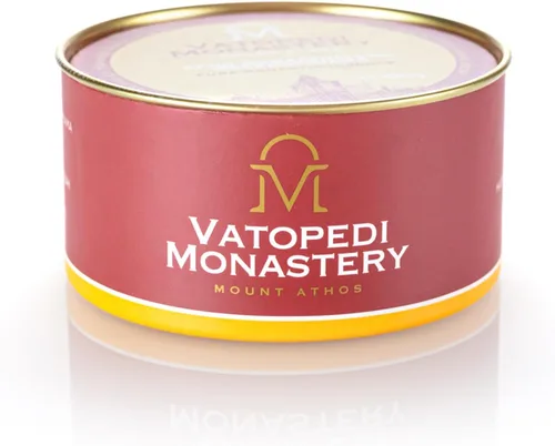 Vista 2 de Incienso Monástico Puro del Monte Athos con la Auténtica Receta Tradicional 3.53 oz (Ambar)