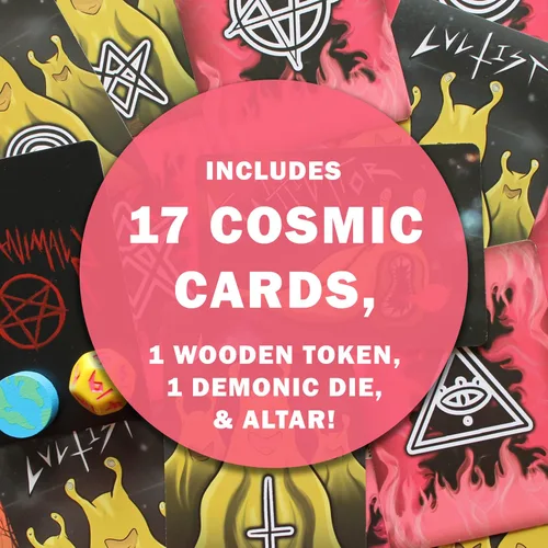 Vista 2 de SATANIMALES: Juego de Cartas de Aniquilación 2-4 Jugadores, 15 Minutos para Jugar, Edad 14+ Babosa Banana Devoradora de Mundos y Cultistas