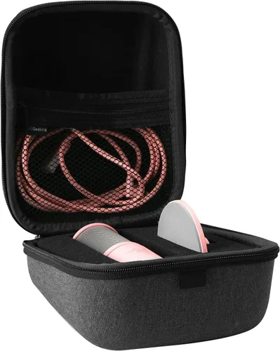 Vista 2 de Geekria for Creators - Funda de micrófono compatible con Razer Seiren X, funda de transporte para micrófono Seiren Emote, bolsa protectora de viaje