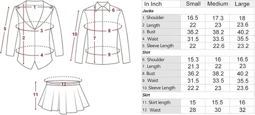 Vista 6 de Disfraz de anime para cosplay Hyakkaou Uniforme escolar para Yumeko Jabami Chicas conjunto de ropa S-L M