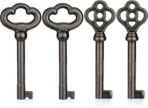 Vista 9 de Mellbree Skeleton Key KY-32 KY-33 - Repuesto de latón para puertas antiguas Dorado