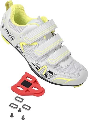 Vista 2 de Zapatos de ciclismo para mujer para bicicleta y bicicleta+ con tacos de bicicleta compatibles con Delta