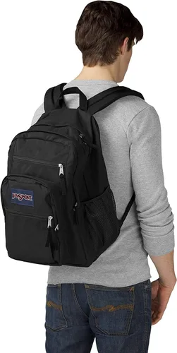 Vista 6 de JanSport Big Student Mochila (negronegro, talla única), NegroNegro