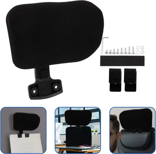 Vista 7 de Tofficu 1 juego de reposacabezas ajustable para computadora, cojín para silla de cuello, almohada para silla de trabajo, silla de computadora