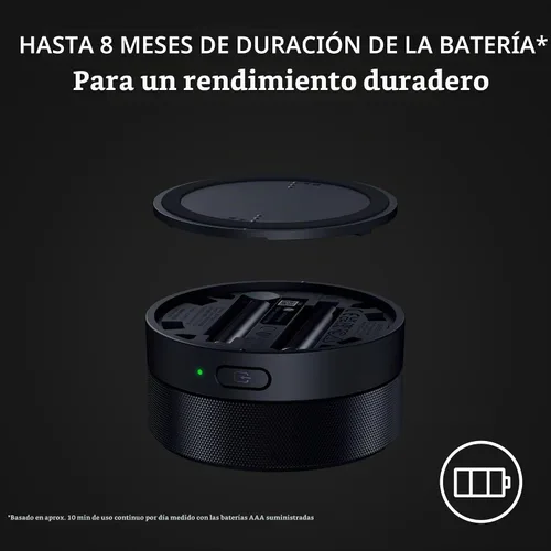 Vista 7 de Razer Wireless Control Pod para Nommo V2 y Leviathan V2, USB y Bluetooth Advanced Audio Control Pod, RGB Light Customization, Rotatable, Clickable
