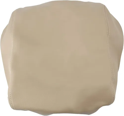 Vista 4 de AUTOKAY Funda de cuero para tapa de consola central con apoyabrazos para Honda Pilot 2009-2015 - Beige Tan