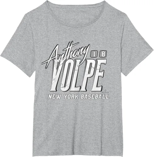 Vista 11 de Anthony Volpe New York Baseball Rock MLBPA - Camiseta, Azul
