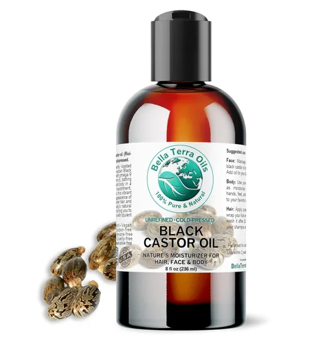 Vista 12 de Bella Terra Oils - Aceite de ricino negro jamaicano 4 oz - Puro y auténtico, lleno de ácido ricinoleico, eleva tu régimen de belleza