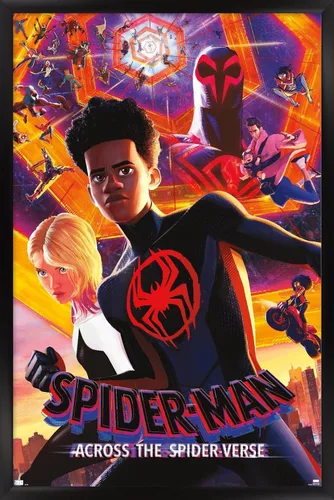Vista 9 de Trends International Marvel Spider-Man: Across The Spider-Verse - Póster de pared de hoja del grupo uno, 22.4 pulgadas de largo x 14.7 pulgadas