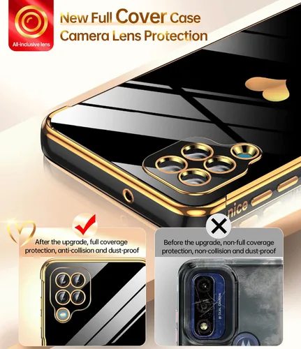 Vista 2 de LeYi para Samsung Galaxy A12 Funda: con Protector de Pantalla de Vidrio Templado [2 Piezas]+ Protección Completa para Lentes de Cámara, Detalle