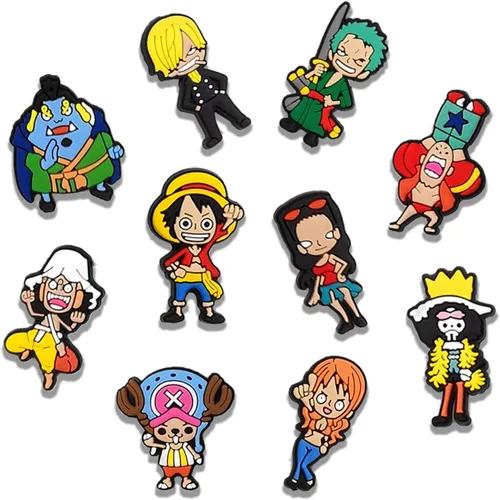 Vista 3 de 33 dijes de zapatos de anime para niños, adolescentes, niñas, de PVC, alfileres de zapatos de anime, lindos dijes para zapatos, paquete de dijes