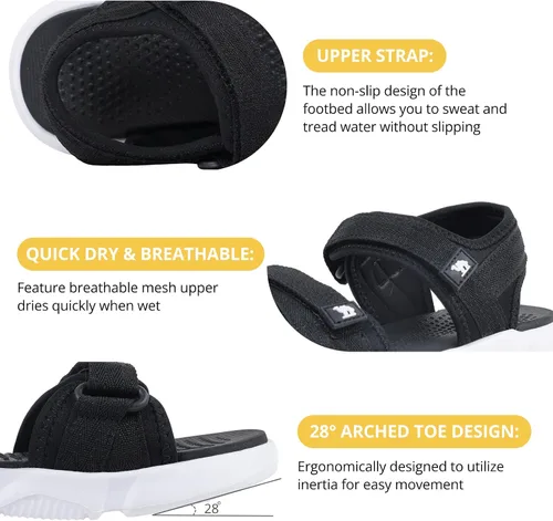 Vista 6 de CAMELSPORTS Sandalias deportivas de verano para mujer, zapatos deportivos de agua, playa, para viajes casuales al aire libre