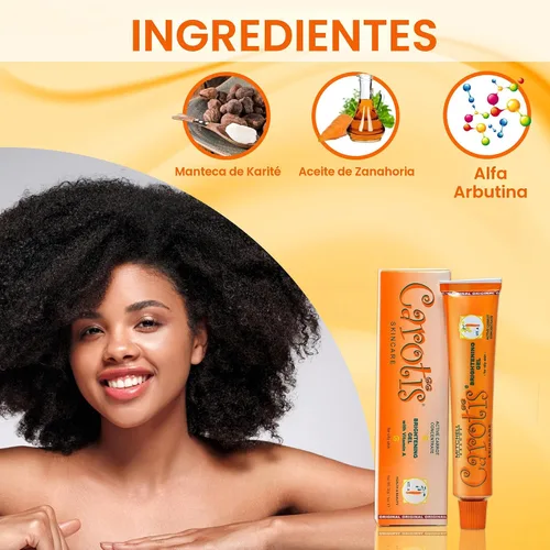 Vista 5 de CAROTÏS Gel iluminador 1 onza líquida Desvanece manchas oscuras en: axila facial, rodillas corporales, pies, manos y tono de piel uniforme