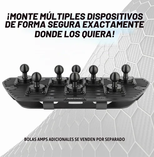 Vista 5 de Bulletpoint RubiGrid - Soporte de teléfono de metal para tablero compatible con Nissan Frontier 2022-2024