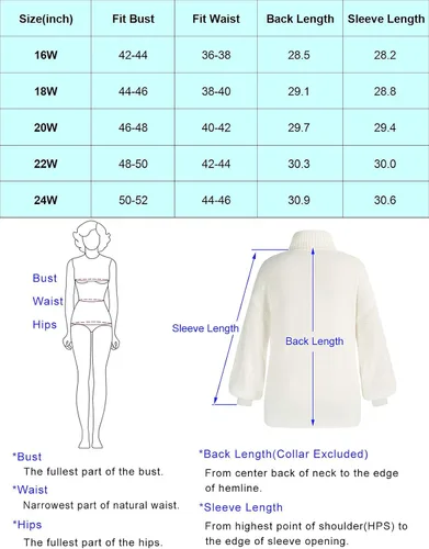 Vista 5 de Suéter de manga larga con cuello alto para mujer, talla grande, tejido grueso, suéter tipo túnica
