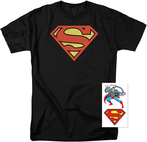Vista 2 de Popfunk Camiseta clásica con logotipo de Superman S Shield