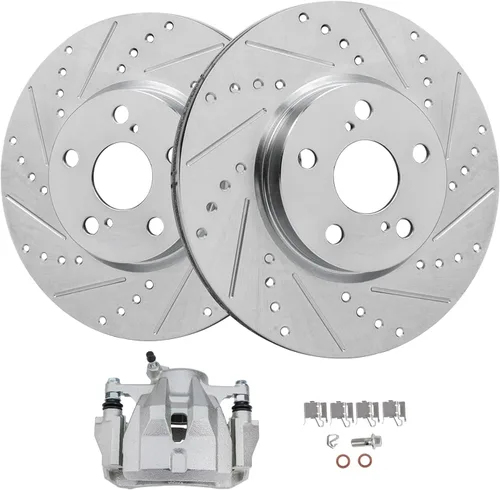 Vista 20 de Detroit Axle - Rotores de freno delanteros para Lexus GS350 GS430 GS450h GS460 IS200t IS250 IS300 IS350 Reemplazo de rotores de freno perforados