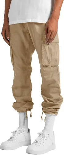 Vista 4 de EELHOE Men Cargo Pants Regular Fit Lightweight Ripstop Trousers Tactical Outdoor Hiking Bottom Pant with Multi-Pocket