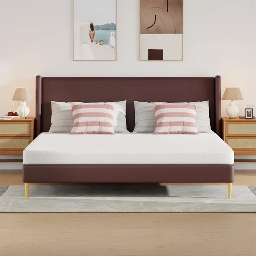 Vista 20 de PayLessHere Colchón individual de 5 pulgadas, colchón de espuma viscoelástica de gel de firmeza media, color blanco, con funda de cremallera