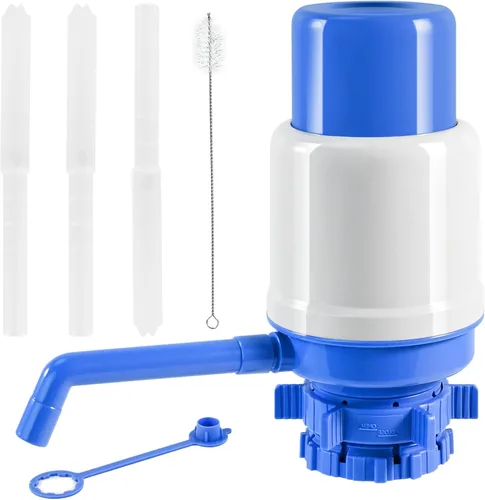 Vista 5 de Dispensador de agua manual para botella de 5 galones, dispensador de agua de 5 galones, ajuste seguro en las jarras superiores de la corona