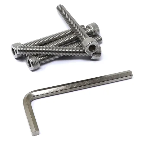 Vista 26 de iexcell Kit de tornillos de cabeza hexagonal de acero inoxidable 304, 100 unidades M2 x 0.157 in, paso de rosca de 0.016 in
