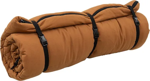 Vista 7 de ALPS OutdoorZ Redwood - Saco de dormir forrado de franela de -10°F con carcasa de lona de algodón, cremalleras resistentes, diseño rectangular