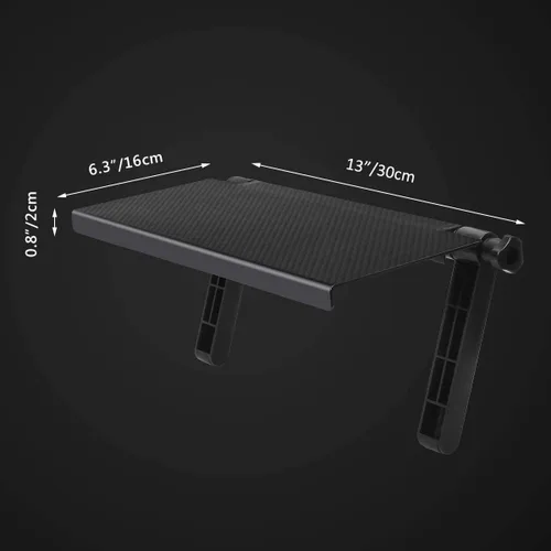 Vista 3 de AHIER Estante de caja de cables de 13 pulgadas para TV montado en la pared, soporte superior de TV en monitor de computadora de escritorio