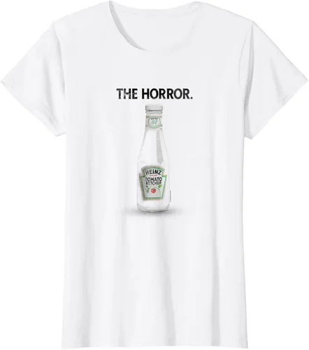 Vista 6 de Heinz Tomato Ketchup The Horror Empty Bottle - Camiseta desgastada, Blanco