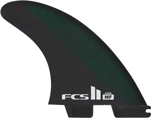 Vista 10 de FCS II Mick Fanning Neo Carbon - Tres aletas grandes de carbono, color negro y carbón, diseñadas para potencia, velocidad y respuesta rápida, ideal