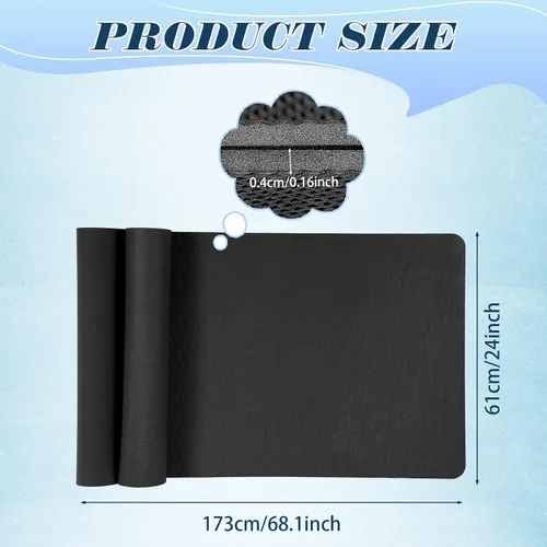 Vista 2 de Paquete de 10 esterillas de yoga a granel, 68' x 24' x 4mm de espesor Esterillas de yoga para niños y adultos, paquete de esterillas de gimnasio