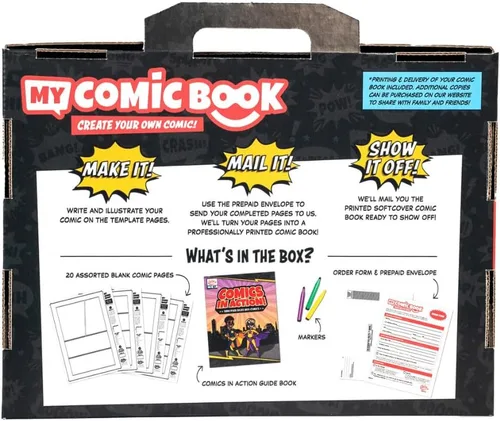 Vista 2 de Kit de creación de cómics My Comic Book de Lulu Jr., multicolor, 17.1 cm x 26.0 cm