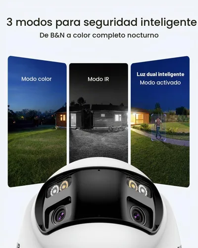 Vista 4 de ANNKE Sistema de cámara de seguridad PoE 4K con doble lente, gran angular de 180°, disco duro de 2 TB